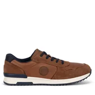Sneakersy męskie - Sneakersy Rieker 16113-24 Brązowy - miniaturka - grafika 1