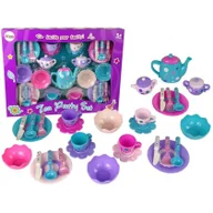 Sztućce dla dzieci - Import LEANToys Zestaw Do Herbaty Filiżanki Talerzyki Sztućce Miseczki LT-10078-0 - miniaturka - grafika 1