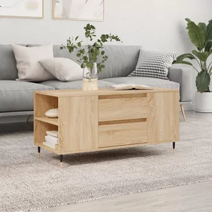 Stolik kawowy, dąb sonoma, 102x44,5x50 cm Lumarko! - Ławy i stoliki kawowe Stolik kawowy, dąb sonoma, 102x44,5x50 cm Lumarko! - Ławy i stoliki kawowe - miniaturka - grafika 1