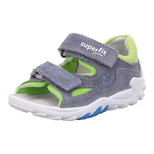 Superfit Sandały Flow, jasnoszare/jasnozielone 2500, 25 EU, jasnoszary jasnozielony 2500, 25 EU - Buty dla chłopców - miniaturka - grafika 1