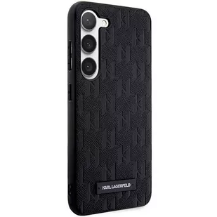 Karl Lagerfeld KLHCS23MSAKLHPK S23+ S916 hardcase czarny/black Saffiano Mono Metal Logo - Etui i futerały do telefonów - miniaturka - grafika 4