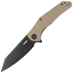 Nóż składany Kubey Flash Tan G10, Blackwashed AUS-10 (KU158J) - Noże - miniaturka - grafika 1