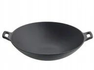 Woki - Żeliwna okrągła patelnia Wok z uchwytami - 30,5 cm - miniaturka - grafika 1