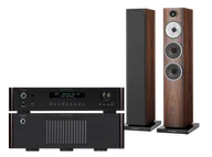Zestawy stereo - Rotel RC-1572 MkII (czarny) + RB-1582 MkII (czarny) + 704 S3 (mokka) - miniaturka - grafika 1