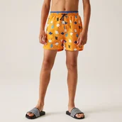 Kąpielówki dla chłopców - Regatta Dziecięce szorty kąpielowe Skander III Pomarańczowy, Rozmiar: 176 cm - miniaturka - grafika 1