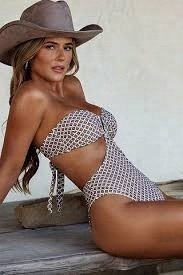 CUPSHE JoJo Jagger U-Ring Monokini Swimsuit z wiązaniem z tyłu