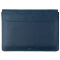 Torby na laptopy - Fixed Skórzane etui Oxford do MacBook Air 13,6" 2022 M2, granatowe - miniaturka - grafika 1