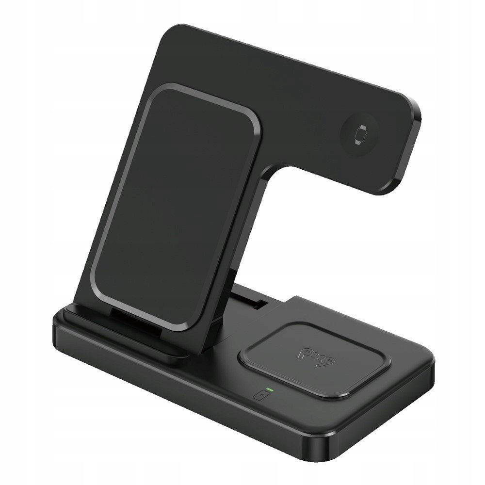 Szybka Bezprzewodowa Ładowarka 15W 3w1 Składana - Qi / Słuchawki / iWatch