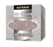 Mydła - Sanbios: mydło naturalne ze srebrem - 100 g - miniaturka - grafika 1