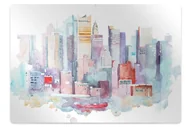 Podnóżki, podpórki, podkładki - Podkładka pod krzesło obrotowe Miasto nad wodą 100x70 cm - miniaturka - grafika 1