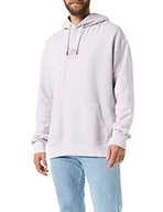 Bluzy męskie - Lee Męska bluza z kapturem z logo, Misty Lilac, L - miniaturka - grafika 1