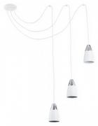 Lampy sufitowe - Lemir Kala Pająk lampa wisząca 3-punktowa biała O2663 W3 BIA O2663 W3 BIA - miniaturka - grafika 1
