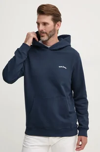 Pepe Jeans bluza bawełniana SOMERTON męska kolor granatowy z kapturem z nadrukiem PM582725 - Bluzy męskie - miniaturka - grafika 1