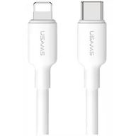 Kable USB - Kabel USB-C - Lightning USAMS US-SJ610 U84 PD 1 m Biały - miniaturka - grafika 1