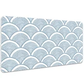 Podkładki na biurko - Podkładka na biurko z nadrukiem Wzór w rybie łuski 100x50 cm - miniaturka - grafika 1
