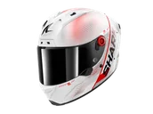 Kaski motocyklowe - Kask Integralny Shark Aeron Speed-Tech Złamany Biały/CzerwonyM - miniaturka - grafika 1