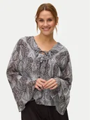 Bluzki damskie - Vero Moda Bluzka Tara 10346962 Błękitny Regular Fit - miniaturka - grafika 1