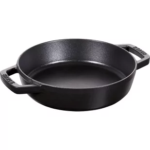 Staub 40511  659  0 patelnia z dwoma uchwytami, żeliwo, czarny, 20 cm 40511-659-0 - Patelnie - miniaturka - grafika 1