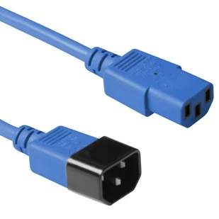 MicroConnect Blue power cable C14F to - Kable - miniaturka - grafika 1