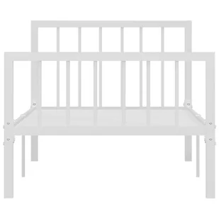 Lumarko Rama łóżka, biała, metalowa, 90 x 200 cm - Łóżka - miniaturka - grafika 4