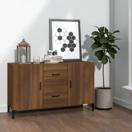 Komody - Lumarko Komoda, brązowy dąb, 100x36x60 cm, materiał drewnopochodny - miniaturka - grafika 1