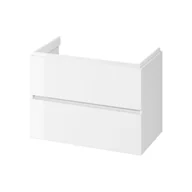 Szafki łazienkowe - Szafka łazienkowa pod umywalkę Senti Malta Plus 80 cm biały połysk - miniaturka - grafika 1