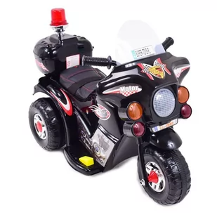 Pierwszy Motor Chopper Na Akumulator Czarny /ll999 - Pojazdy elektryczne dla dzieci - miniaturka - grafika 3
