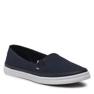 Trampki damskie - Tenisówki Tommy Hilfiger - Essential Kesha Slip-On FW0FW07121 Space Blue DW6 - grafika 1