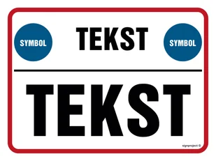 ZNAK NA ZAMÓWIENIE WZÓR B-022, TS - PŁYTA TD FOTOLUMINESCENCYJNA; (100X75MM) - Systemy ekspozycyjne i znaki informacyjne - miniaturka - grafika 1
