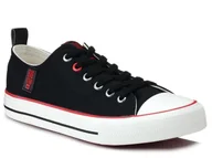 Trampki damskie - Trampki damskie BIG STAR JJ274122 czarne niskie-37 - miniaturka - grafika 1