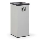 Kosze biurowe - Alfa 3 Wewnętrzny kosz do segregacji śmieci, 50 l, bez wewnętrznego pojemnika, szary/ciemnoszary 1262589 - miniaturka - grafika 1