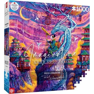 Puzzle CENEGA Imagination Roch Urbaniak Sakura i Ryu (1000 elementów) - Puzzle - miniaturka - grafika 1