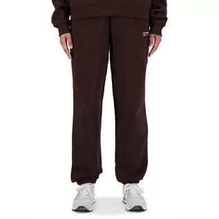 Spodnie sportowe damskie - Spodnie New Balance WP33513KCF - brązowe - grafika 1