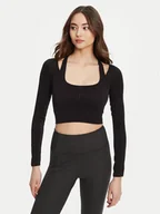 Bluzki damskie - Guess Bluzka V5YP06 Z3OA0 Czarny Slim Fit - miniaturka - grafika 1