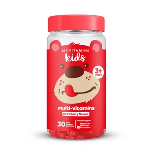 Kids Multivitamin Gummies - 30 - Truskawka - Witaminy i minerały dla sportowców - miniaturka - grafika 1