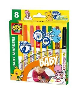 SES Creative 00299  Baby marker 8 kolory - Flamastry - miniaturka - grafika 1