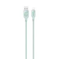 Kable - USAMS Kabel lightning Fast Charging 2,4A Lithe Series 1,2m zielony/green SJ565USB04 (US-SJ565) - miniaturka - grafika 1