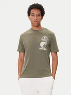 Koszulki męskie - Napapijri T-Shirt S-Funes Ss NP0A88UA Khaki Regular Fit - miniaturka - grafika 1