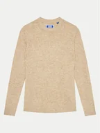 Swetry dla chłopców - Jack&Jones Junior Sweter 12262998 Beżowy Standard Fit - miniaturka - grafika 1