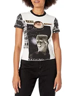 Koszulki i topy damskie - Desigual Damska koszulka z krótkim rękawem, biały, S - miniaturka - grafika 1