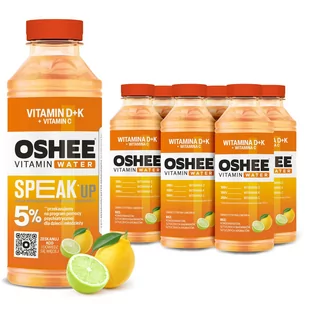 6x OSHEE Vitamin Water Witamina D + K Speak Up 555 ml - Soki i napoje niegazowane - miniaturka - grafika 1