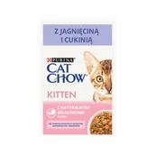 Mokra karma dla kotów - Purina Cat Chow CAT CHOW Kitten Karma z jagnięciną i cukinią w sosie 85g 40614-uniw - miniaturka - grafika 1