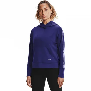 Damska bluza treningowa UNDER ARMOUR UA Rival Terry Taped Hoodie - Bluzy sportowe damskie - miniaturka - grafika 1
