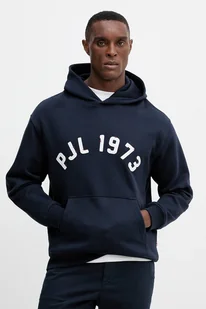 Pepe Jeans bluza bawełniana męska kolor granatowy z kapturem z aplikacją PM5800006 - Bluzy męskie - miniaturka - grafika 1