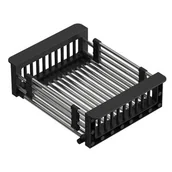 Pozostałe akcesoria kuchenne - Koszyk regulowany czarne uchwyty - miniaturka - grafika 1