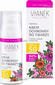 Kremy do twarzy - VIANEK - Łagodzący krem ochronny do twarzy SPF50 - 50 ml - miniaturka - grafika 1