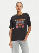 Koszulki i topy damskie - Noisy May T-Shirt Ida 27034417 Szary Relaxed Fit - miniaturka - grafika 1