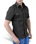 Odzież taktyczna i umundurowanie - Koszula SURPLUS RAW VINTAGE SHIRT - Black - miniaturka - grafika 1