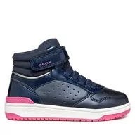 Buty dla dziewczynek - Sneakersy Geox J Washiba Girl J36HXA 0AJ02 C4002 M Granatowy - miniaturka - grafika 1