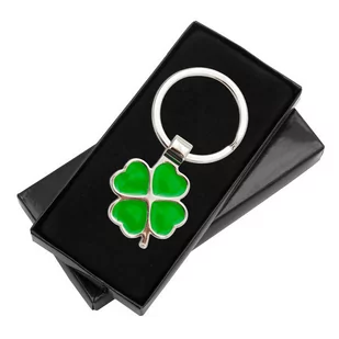 Brelok Clover Luck, zielony/srebrny - Breloki - miniaturka - grafika 1
